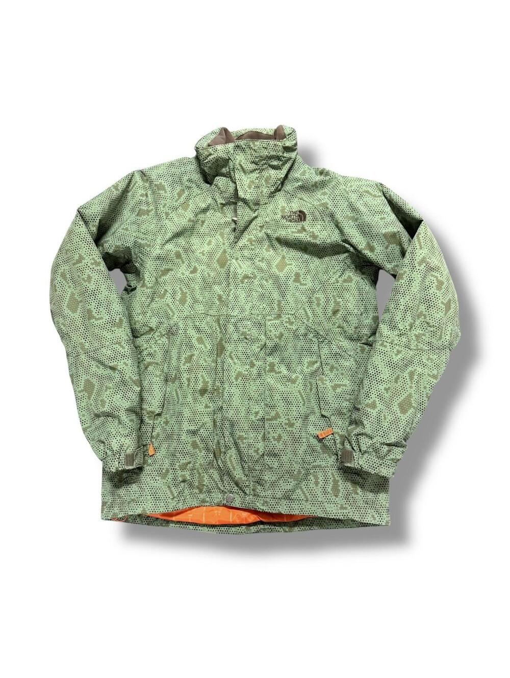 Green Digital Camo North Face Windbreaker